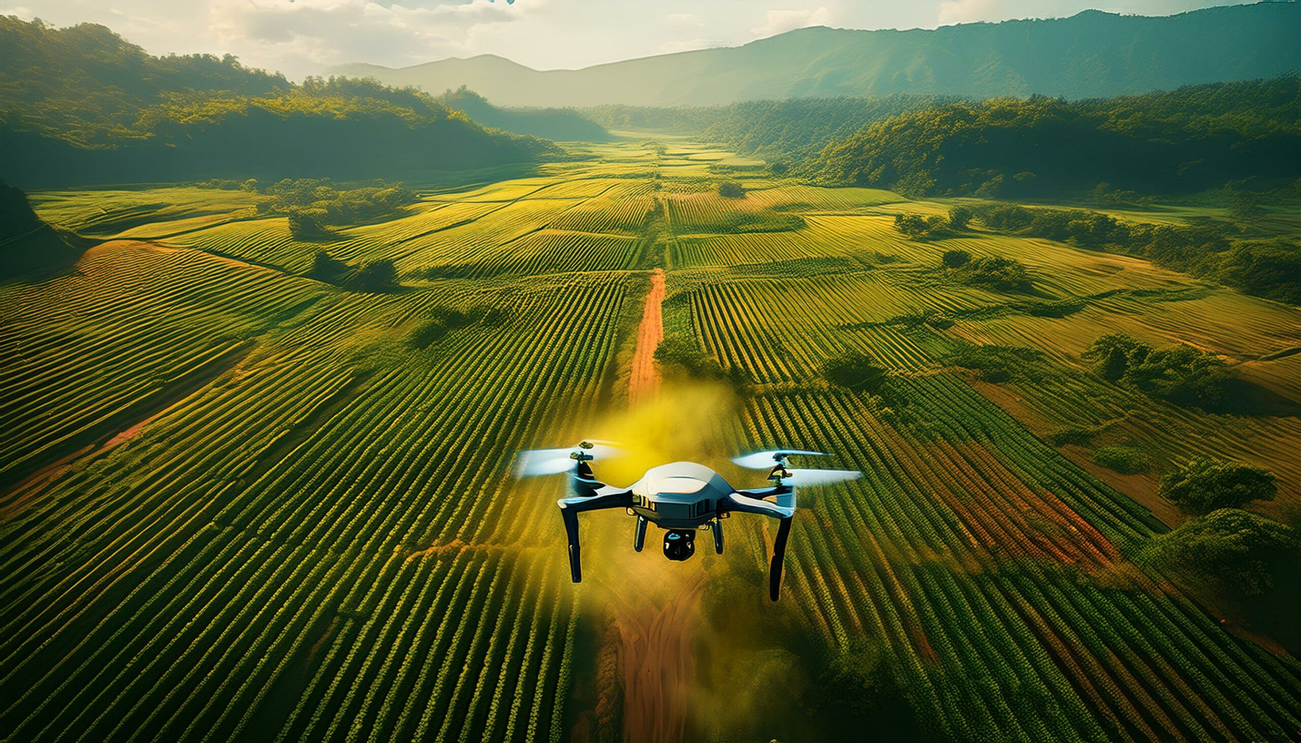 work activities with drone from distance, nature, green 89201